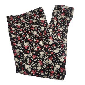 Torrid Day of the Dead Skull Flower leggings Size 6